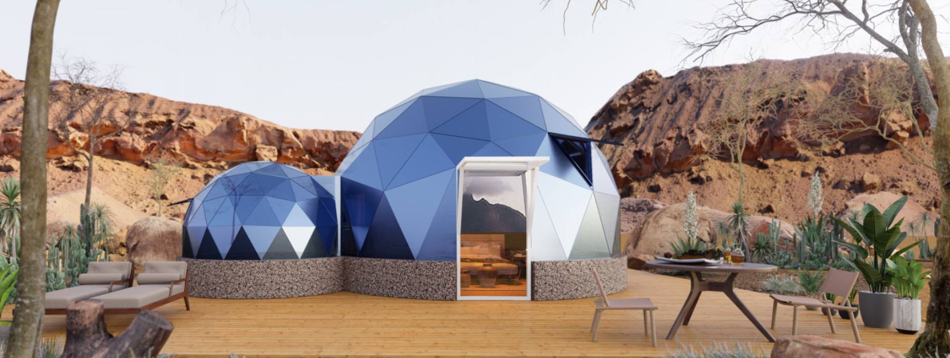 巫山球形智能光伏玻璃星空房